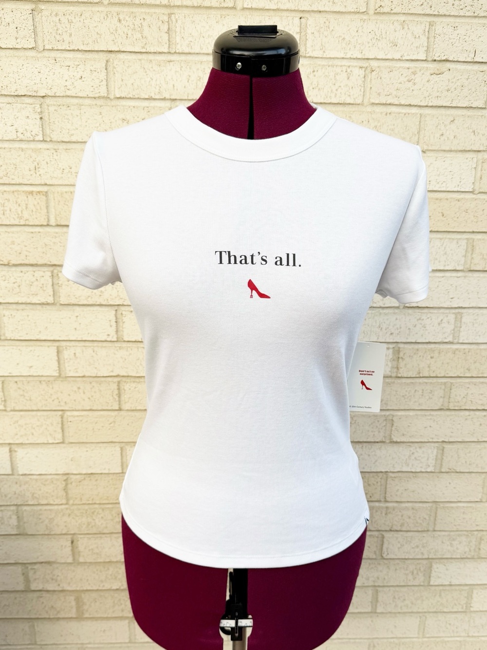 NWT Old Navy Devil Wears Prada White Short Sleeve T-shirt That’s All Movie